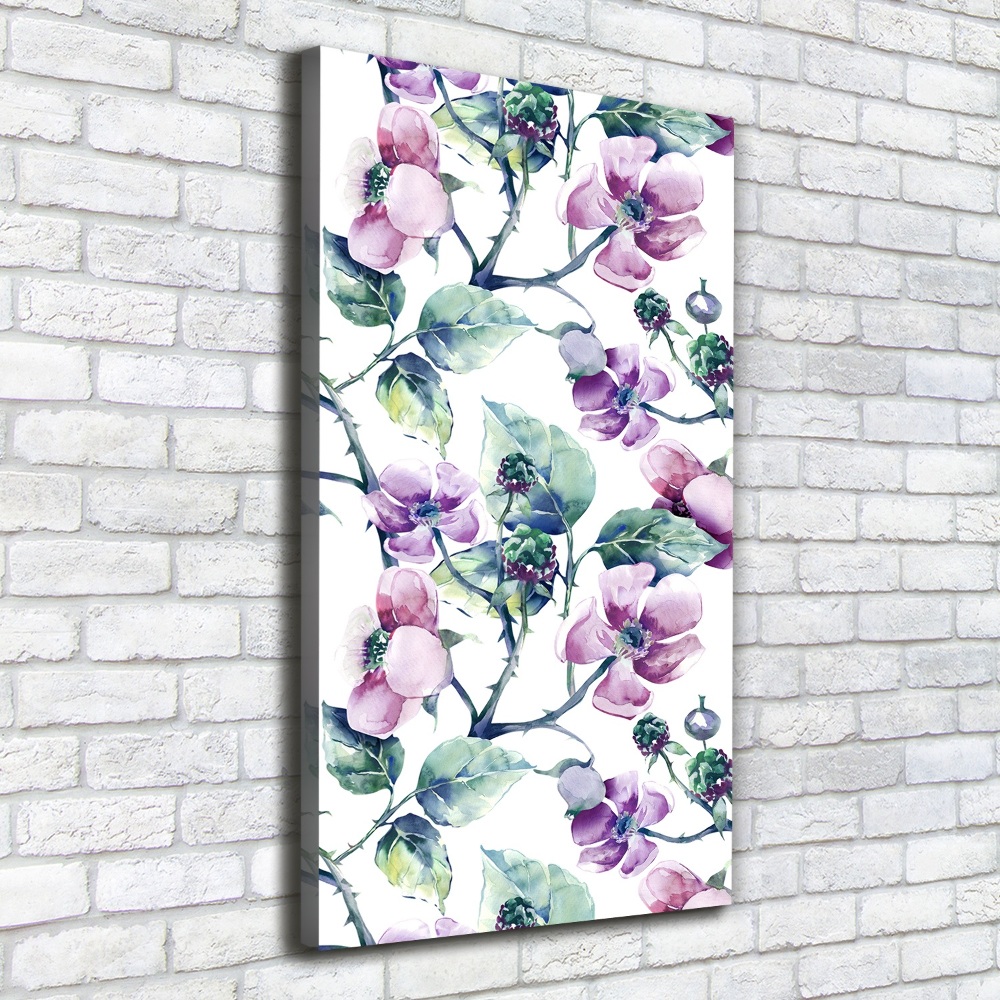 Tableau mural sur toile Fleurs de mûres