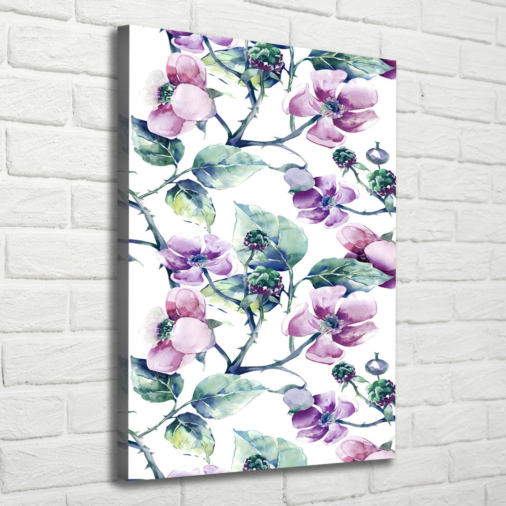 Tableau mural sur toile Fleurs de mûres