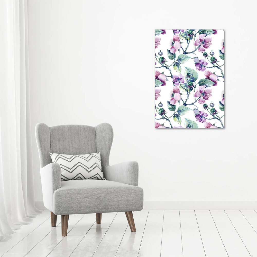 Tableau mural sur toile Fleurs de mûres