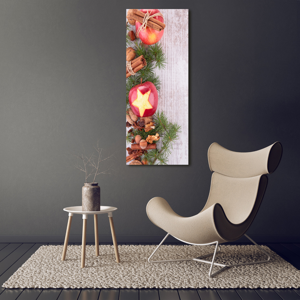 Tableau photo sur toile Pommes de Noël