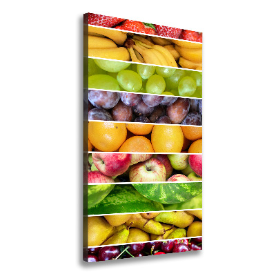 Tableau toile imprimée Fruits colorés