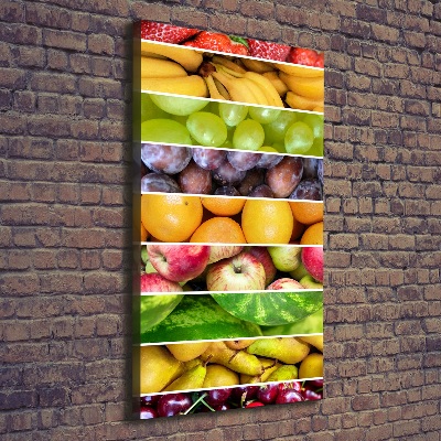 Tableau toile imprimée Fruits colorés