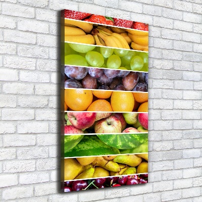 Tableau toile imprimée Fruits colorés