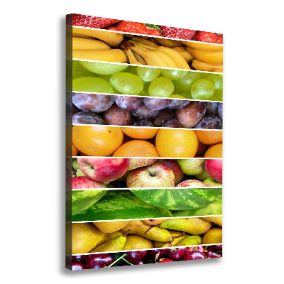 Tableau toile imprimée Fruits colorés