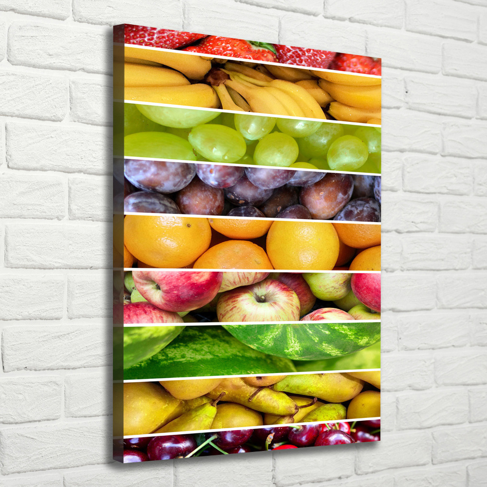 Tableau toile imprimée Fruits colorés