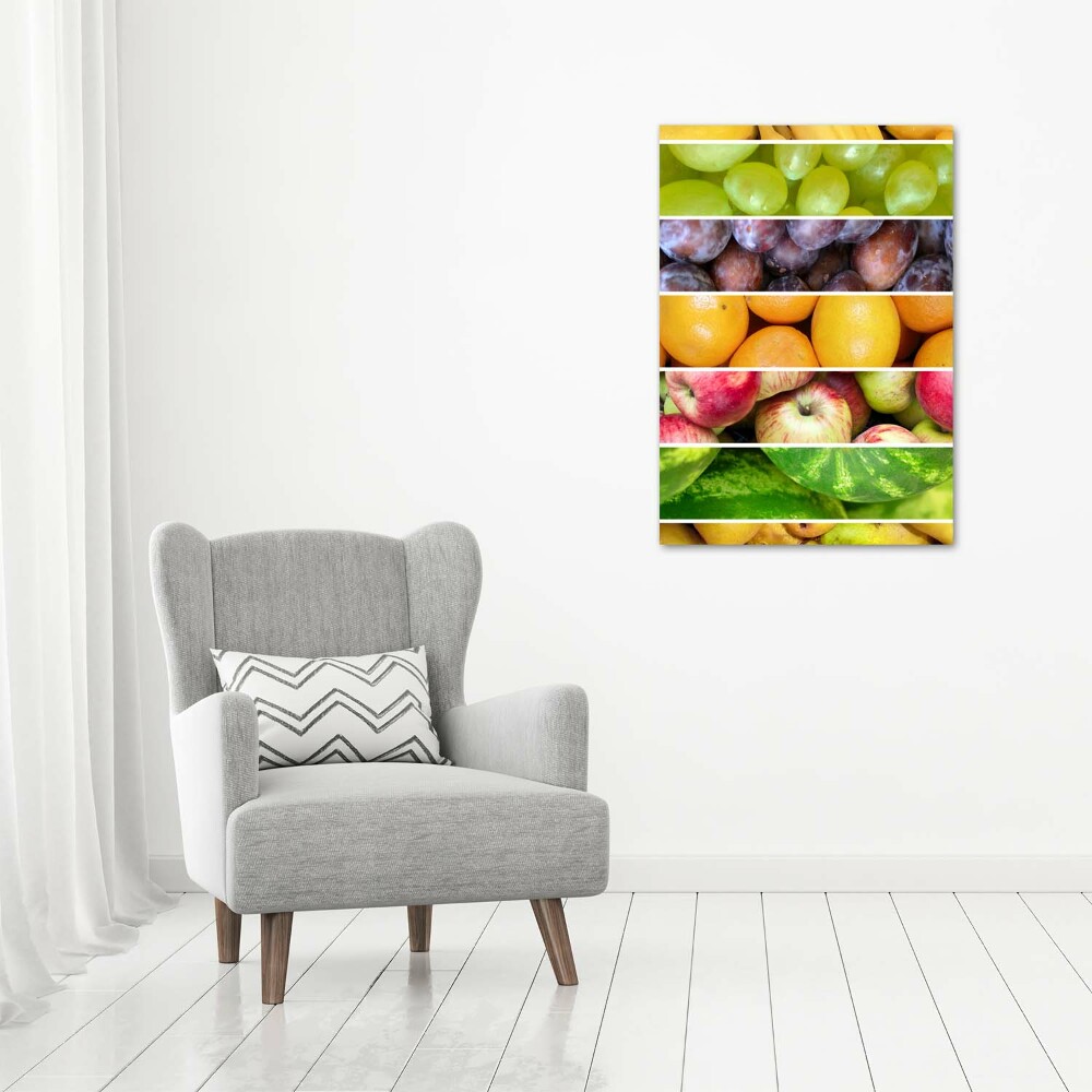 Tableau toile imprimée Fruits colorés