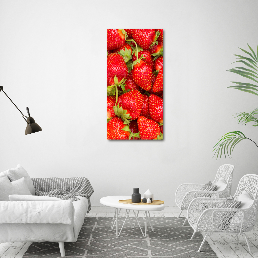 Tableau sur toile Fraises rouges