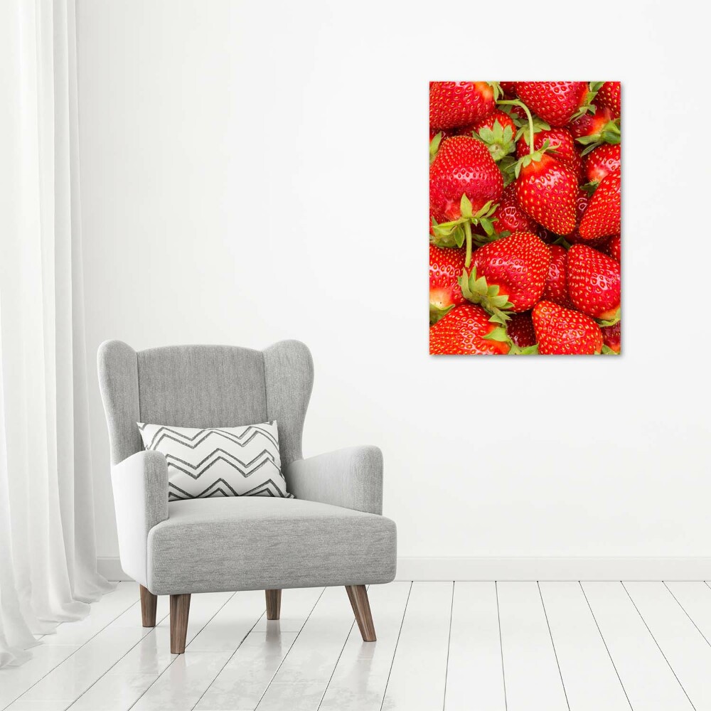 Tableau sur toile Fraises rouges