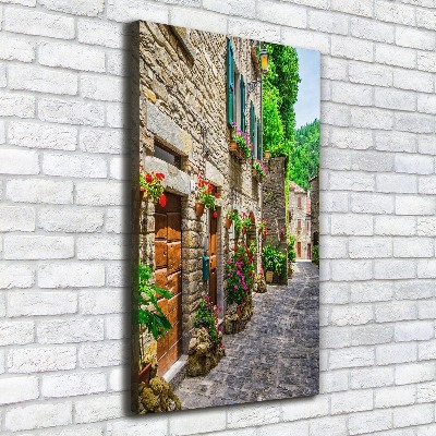 Tableau sur toile Une rue charmante