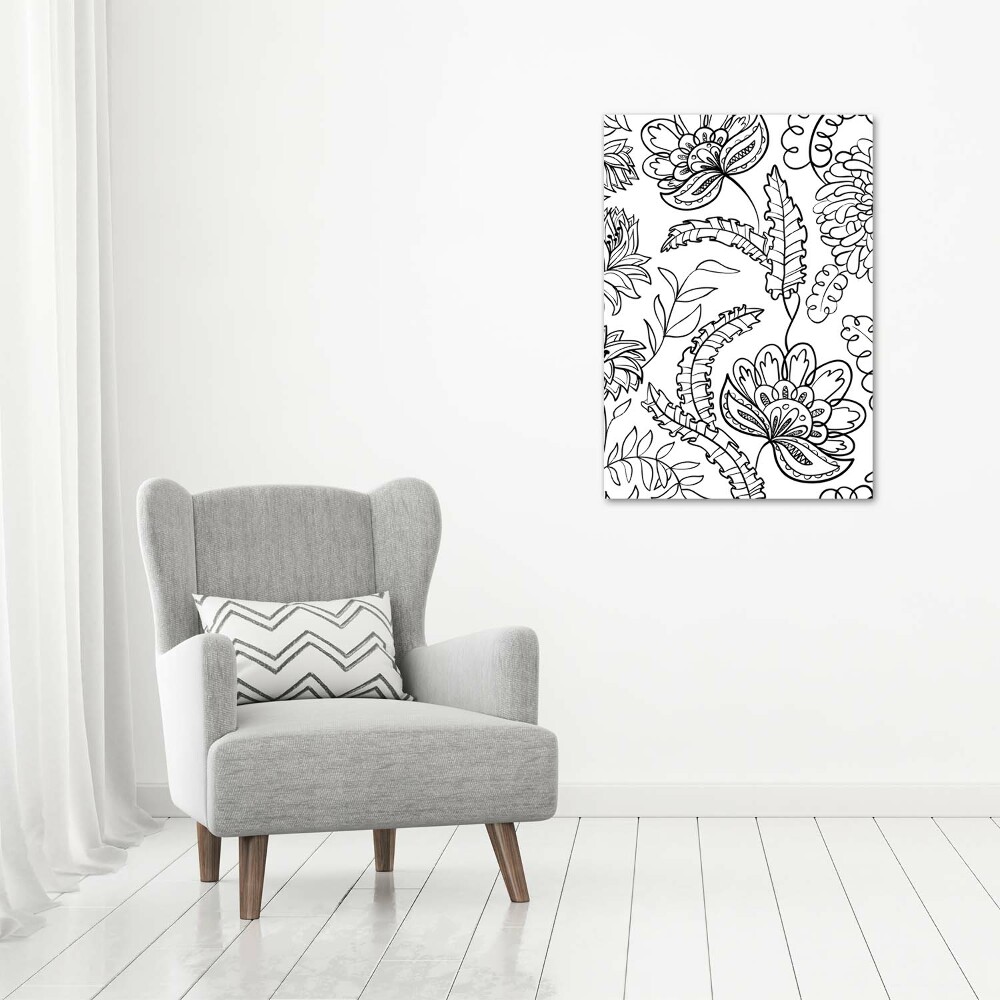 Tableau photo sur toile Fond Zentangle