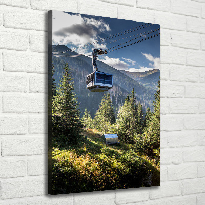 Tableau photo sur toile Chemin de fer de montagne