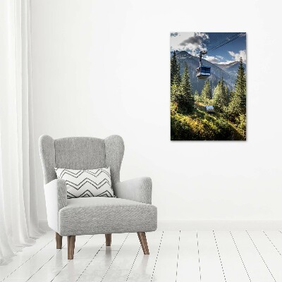 Tableau photo sur toile Chemin de fer de montagne