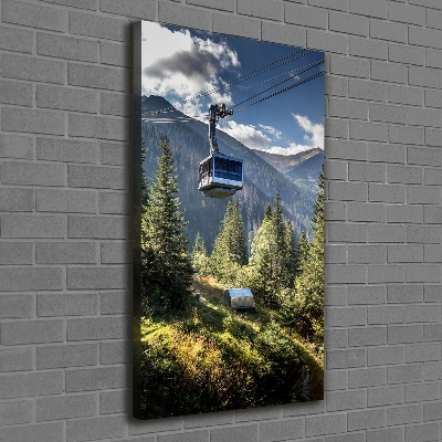 Tableau photo sur toile Chemin de fer de montagne