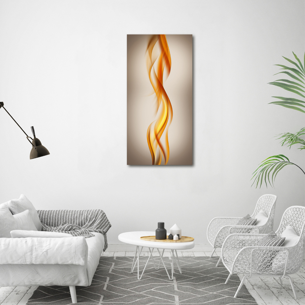 Tableau photo sur toile Vague orange