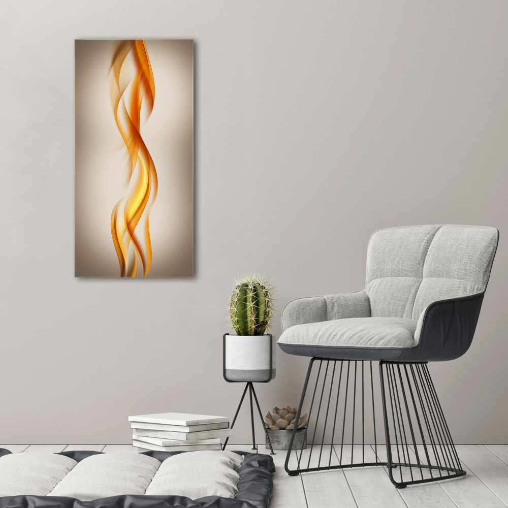 Tableau photo sur toile Vague orange