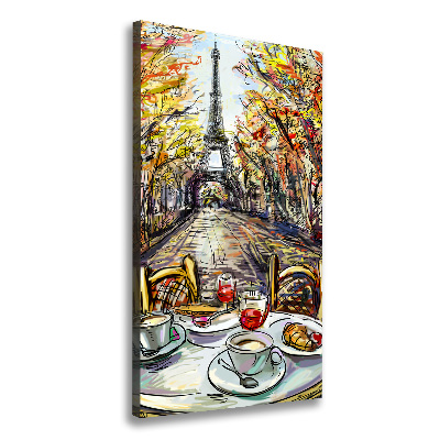 Tableau sur toile Petit déjeuner à Paris