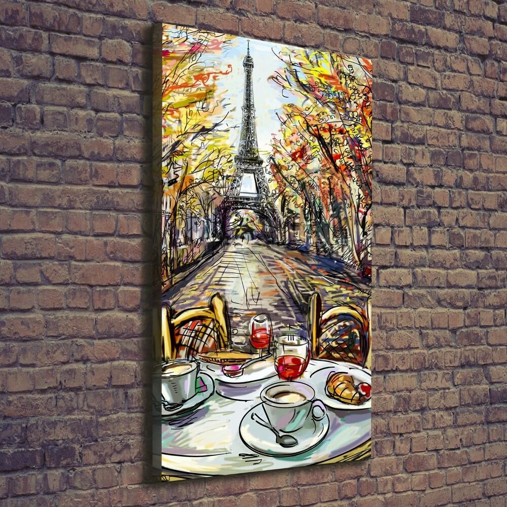 Tableau sur toile Petit déjeuner à Paris