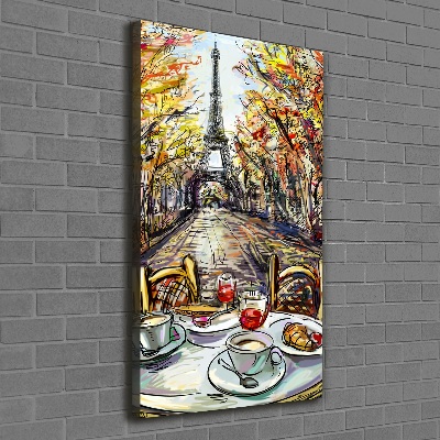 Tableau sur toile Petit déjeuner à Paris