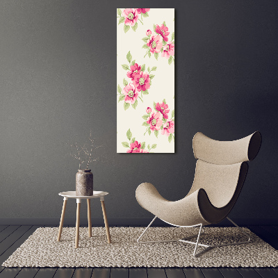 Tableau mural sur toile Fleurs roses