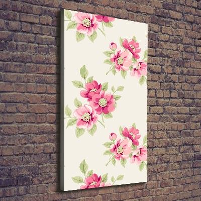 Tableau mural sur toile Fleurs roses