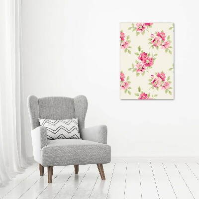 Tableau mural sur toile Fleurs roses