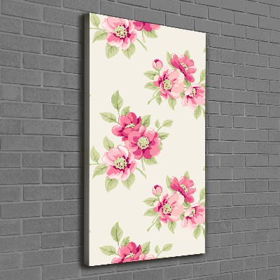 Tableau mural sur toile Fleurs roses