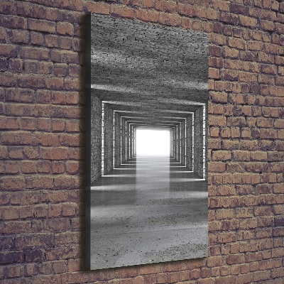 Tableau photo sur toile Tunnel en brique