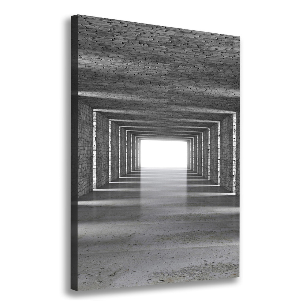 Tableau photo sur toile Tunnel en brique