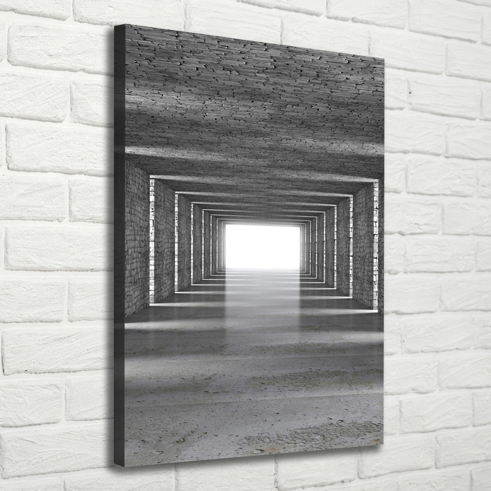 Tableau photo sur toile Tunnel en brique