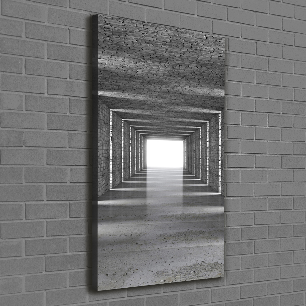 Tableau photo sur toile Tunnel en brique