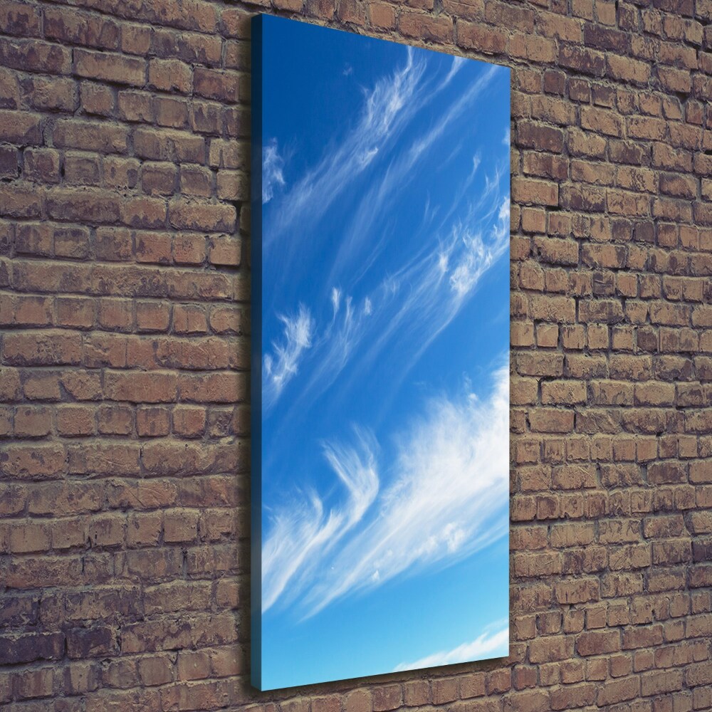 Tableau sur toile Nuages dans le ciel bleu