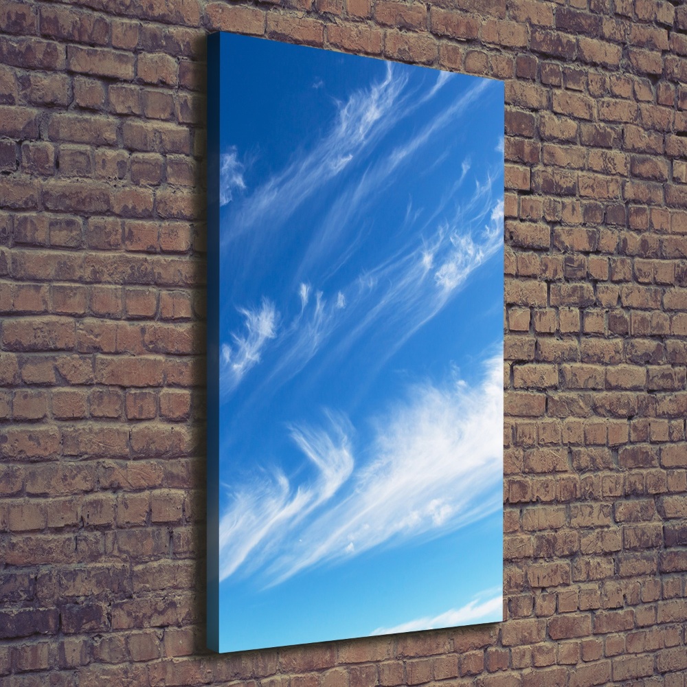 Tableau sur toile Nuages dans le ciel bleu