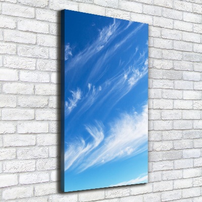 Tableau sur toile Nuages dans le ciel bleu