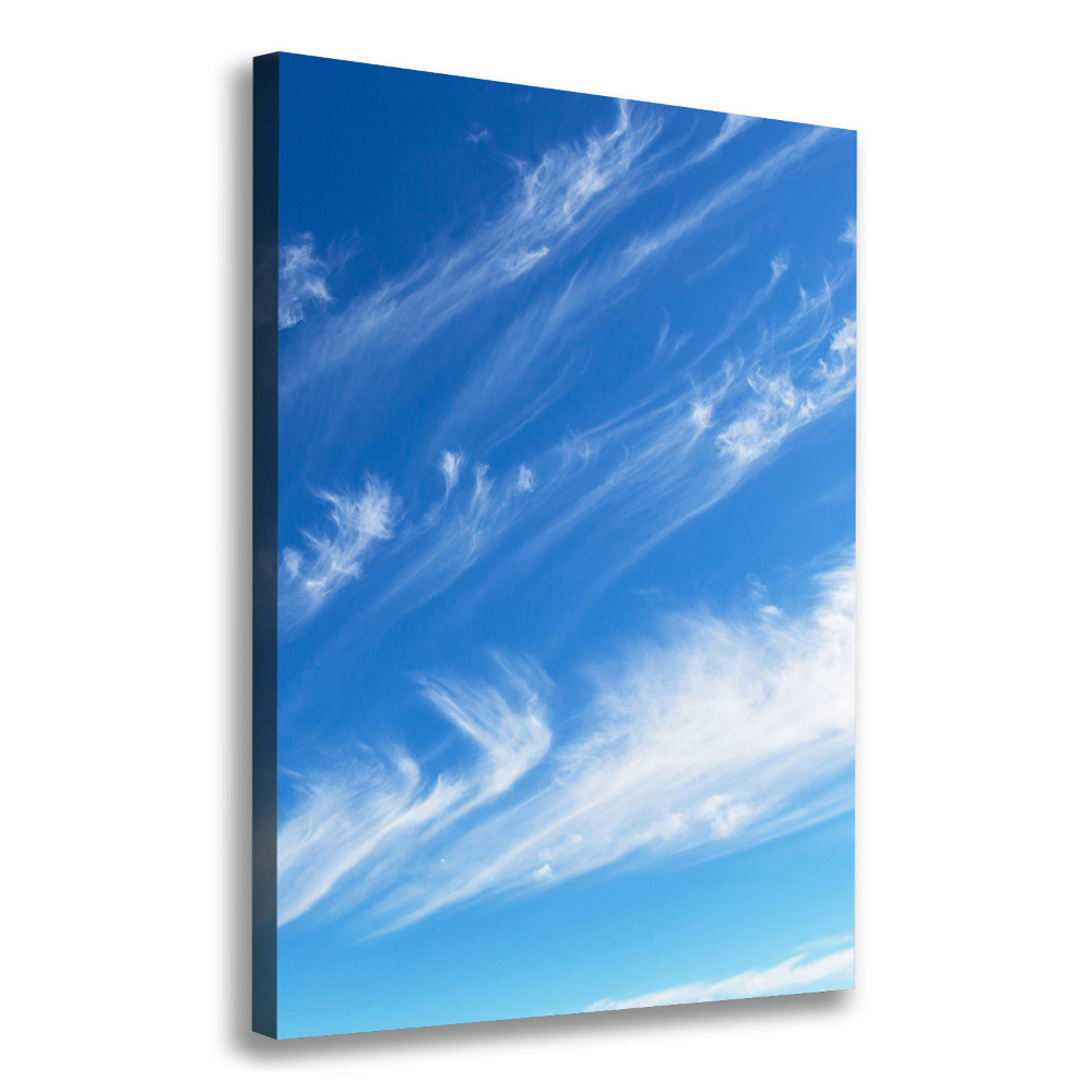 Tableau sur toile Nuages dans le ciel bleu