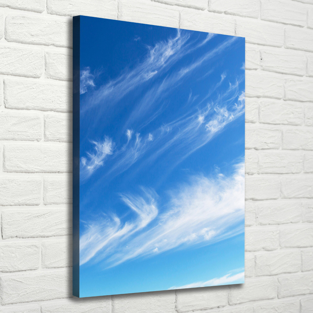 Tableau sur toile Nuages dans le ciel bleu