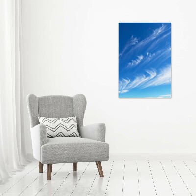 Tableau sur toile Nuages dans le ciel bleu