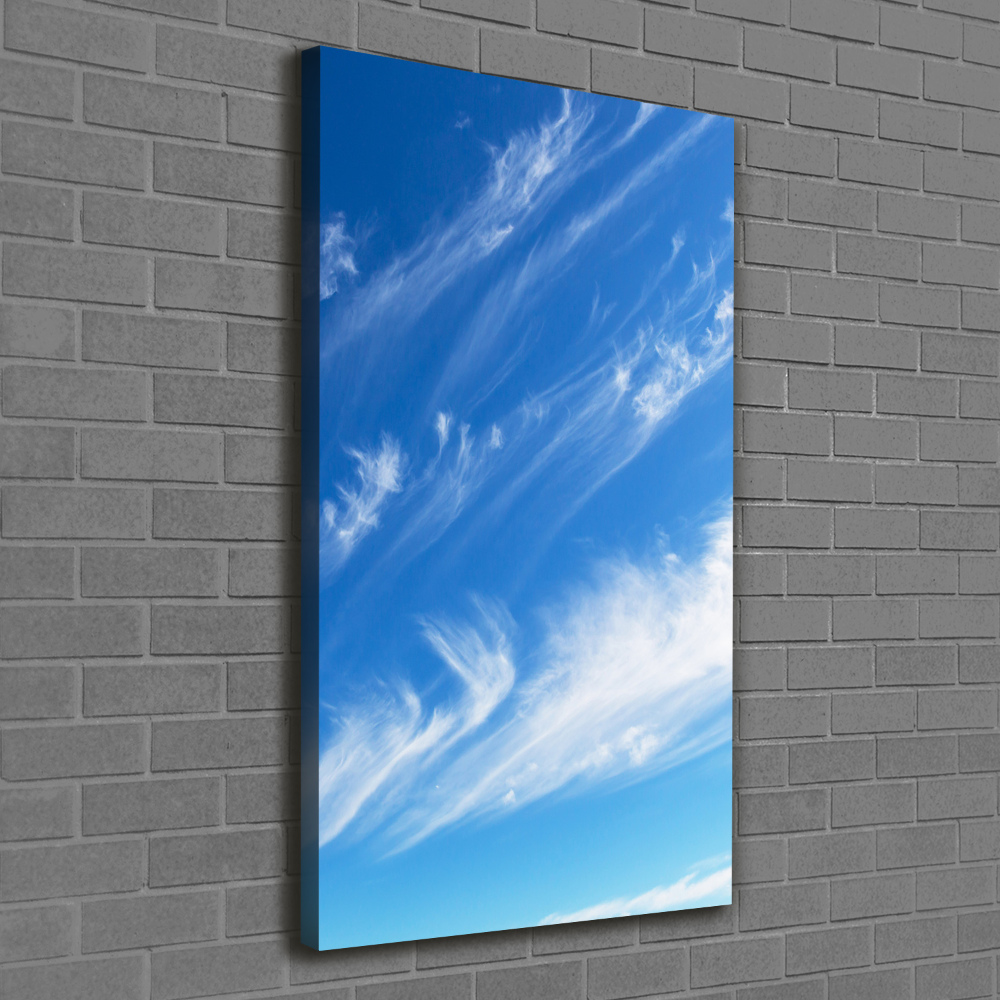 Tableau sur toile Nuages dans le ciel bleu