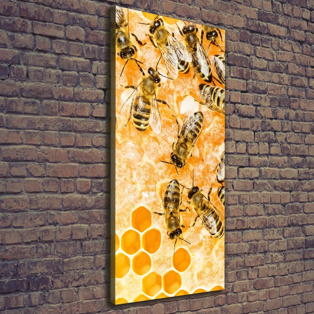 Tableau sur toile Abeilles de travail