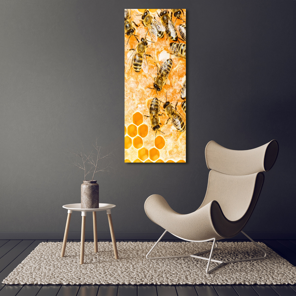 Tableau sur toile Abeilles de travail