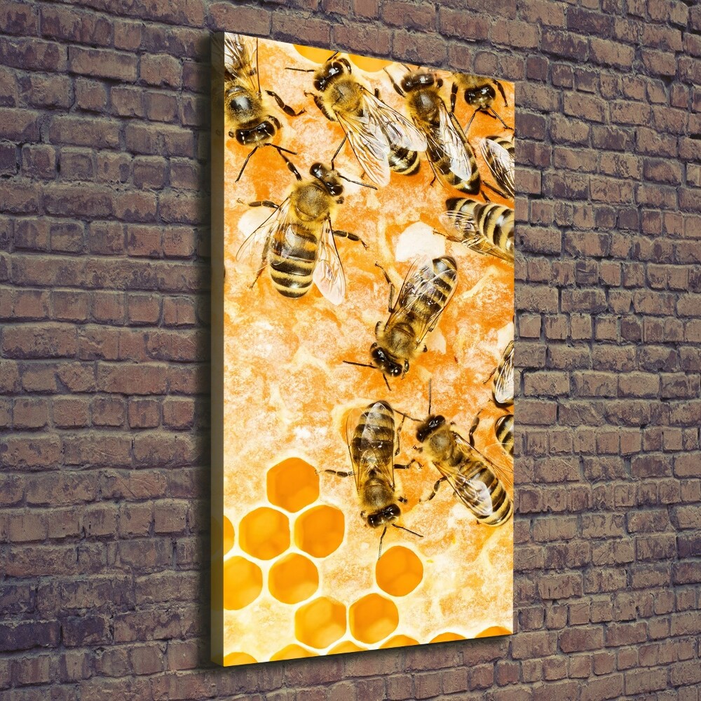 Tableau sur toile Abeilles de travail