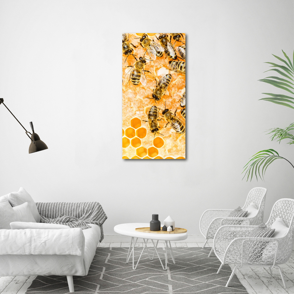 Tableau sur toile Abeilles de travail