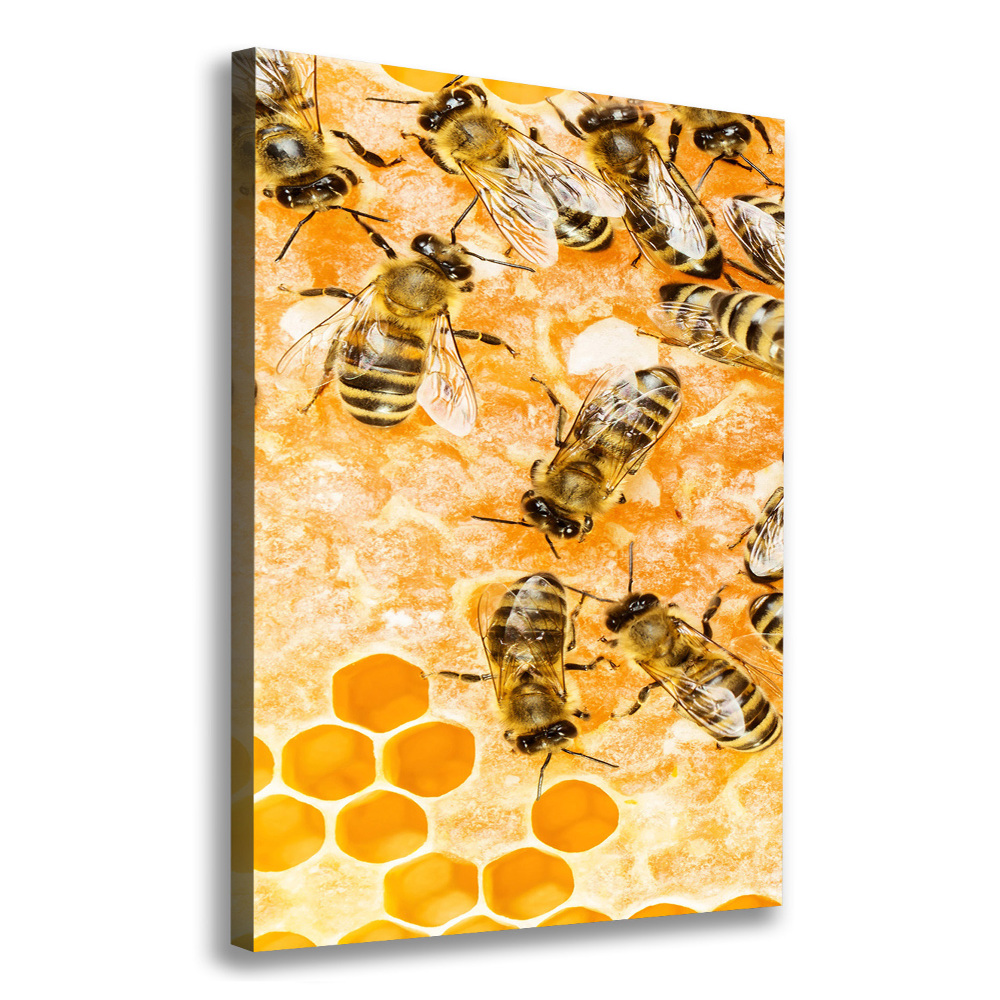 Tableau sur toile Abeilles de travail