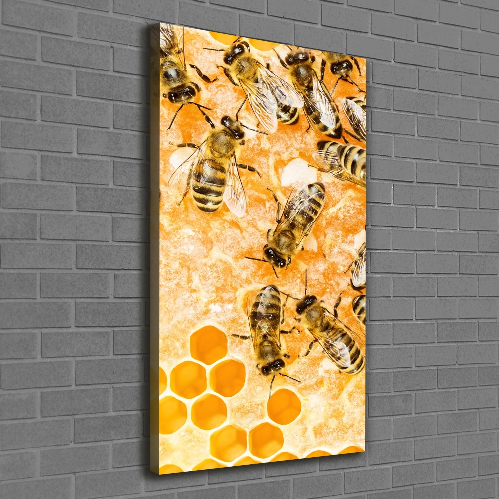 Tableau sur toile Abeilles de travail