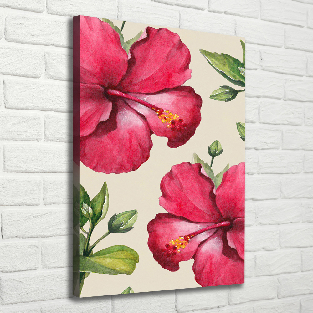 Tableau photo sur toile Les fleurs hawaïennes