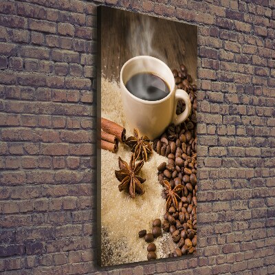 Tableau mural sur toile Une tasse de café aromatique