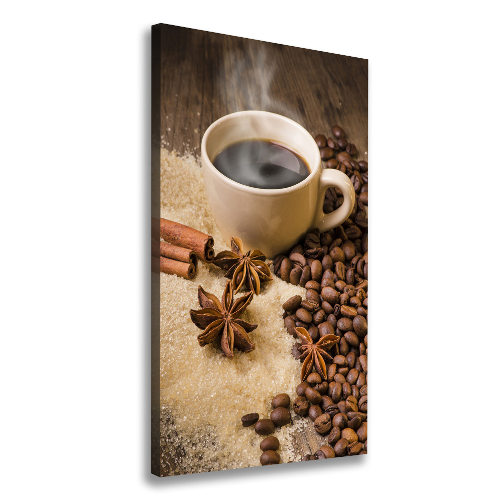 Tableau mural sur toile Une tasse de café aromatique