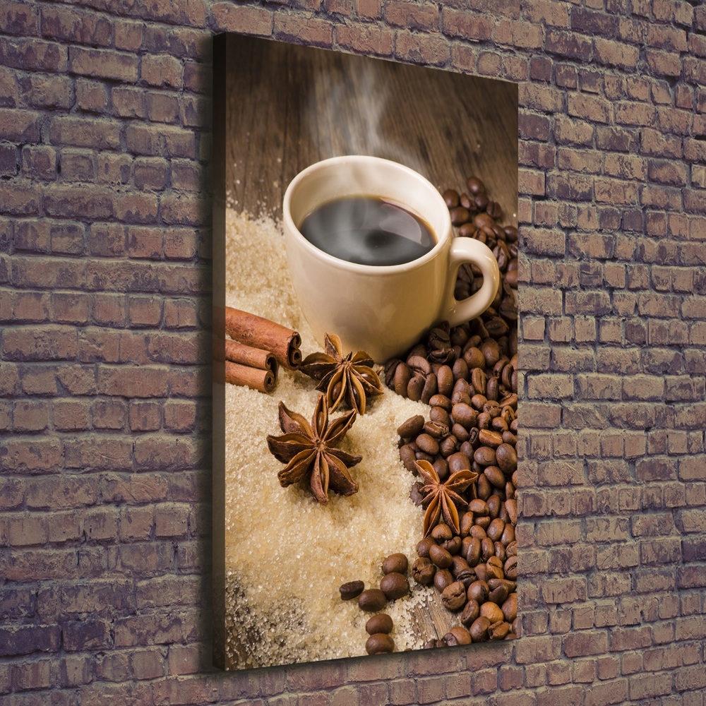 Tableau mural sur toile Une tasse de café aromatique