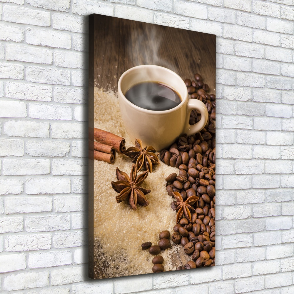 Tableau mural sur toile Une tasse de café aromatique