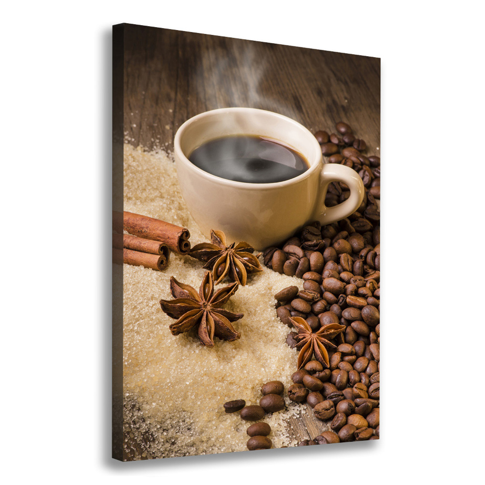 Tableau mural sur toile Une tasse de café aromatique