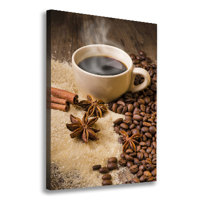 Tableau mural sur toile Une tasse de café aromatique